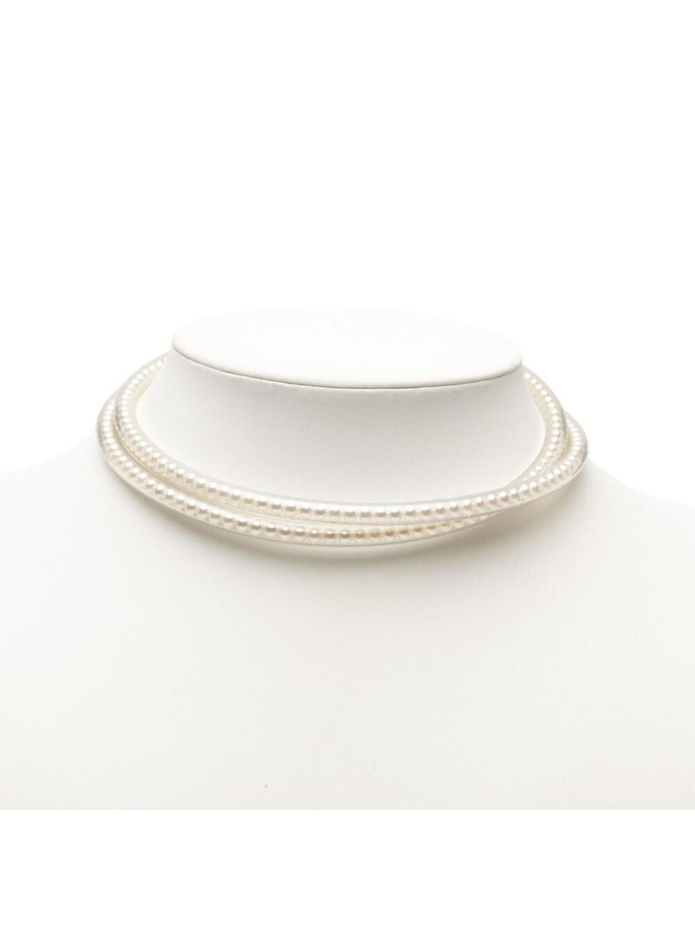 Chanel Pendant Necklace Metal White #288021C67B